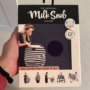 Milk Snob Black and White Striped Cover